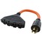 Ac Works Adapter Cable, STW, 5-15/20R, L14-20P, 1.5 ft., Orange L1420F520-018 - alternate 1